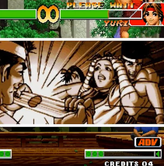 同样在拳皇98中东丈和大门五郎反袭百合组队时便会出发.