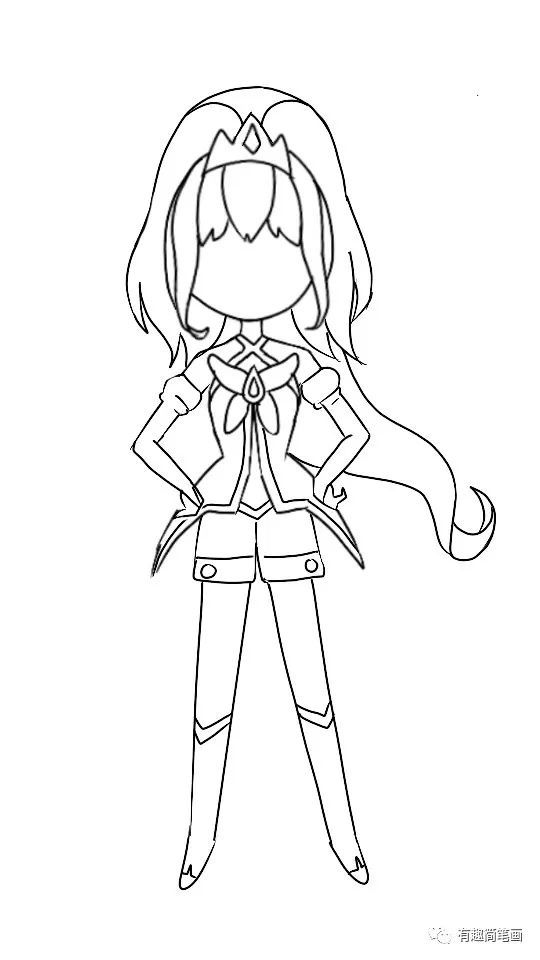 开学前最后的手绘漂亮好看的小花仙萨维莉已经画好快来画画看吧