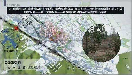 147块零散绿地,构建城市绿谷网络,重点建设北站中心公园,逸秀公园