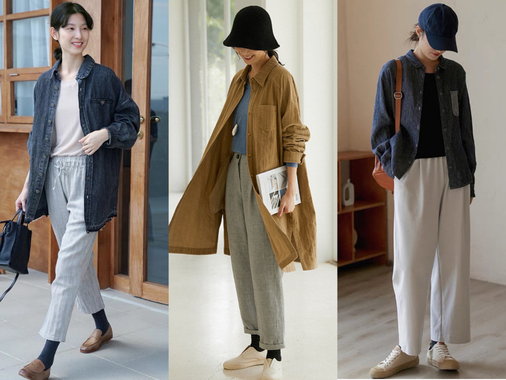 初秋慵懒文艺风穿搭,又舒适又好看,演绎漫不经心的时髦