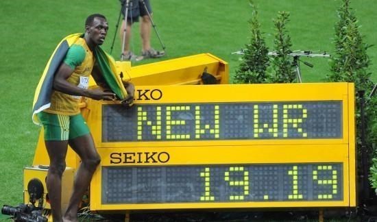各道次男子200米世界纪录博尔特仅占1个布雷克2次上榜
