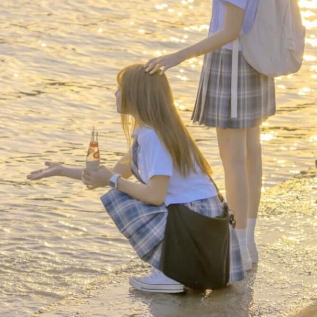 日落闺蜜头像,太好看了