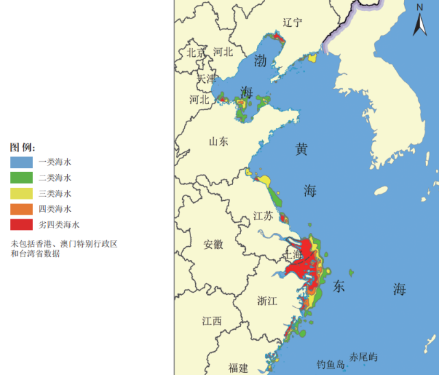 8万平方公里,远高于黄海的2.5万平方公里以及渤海的1.