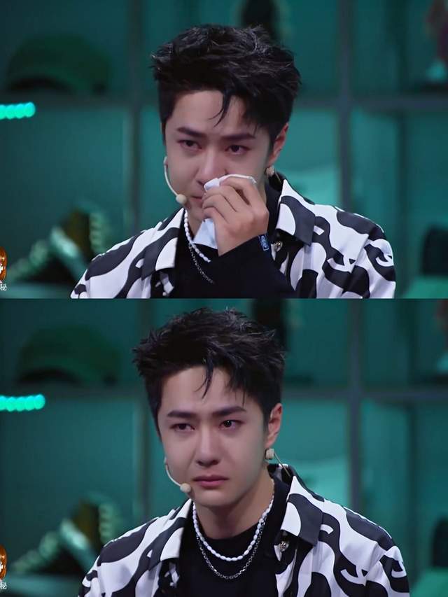 王一博哭哭的小猪包,一开始还忍着不让眼泪掉下来,后来直接忍不住了