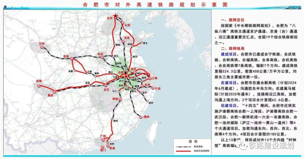 據鐵路建設規劃消息,日前,合肥市正式印發《合肥市