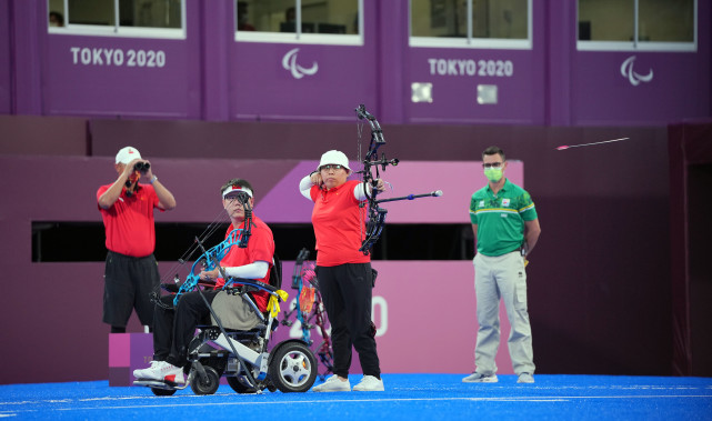 (东京残奥会)射箭——混合团体复合弓公开级:中国队晋级半决赛