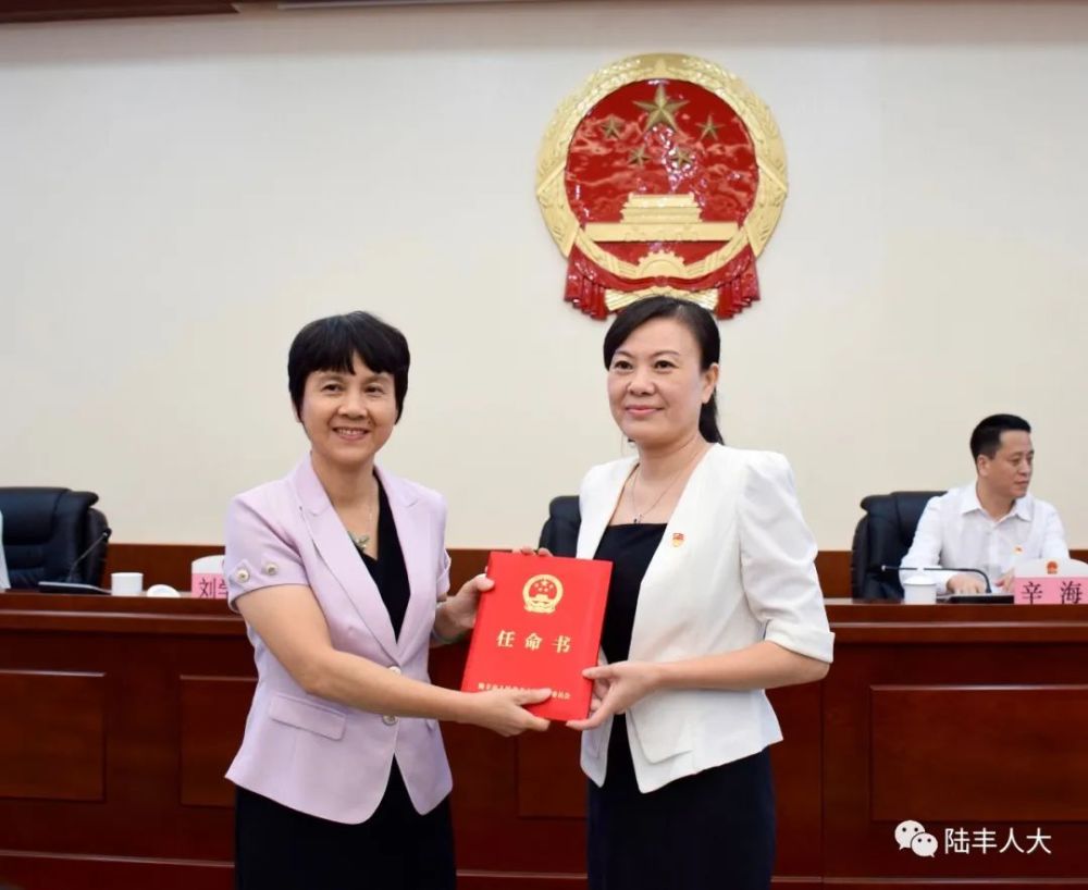 陆丰最新人事任命刘亮叶君玉为陆丰市人民政府副市长