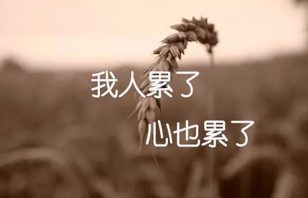 心累了2021最火发圈诉说语句