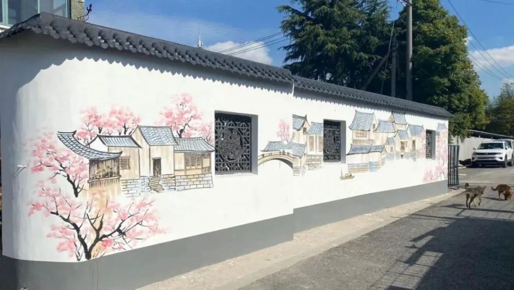 嘉定这样高颜值的墙绘一起去打卡吗