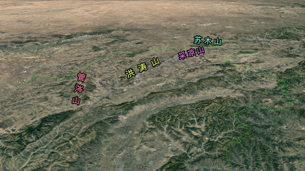 主要有管涔山,洪涛山,采凉山,苏木山等一些小型山脉.