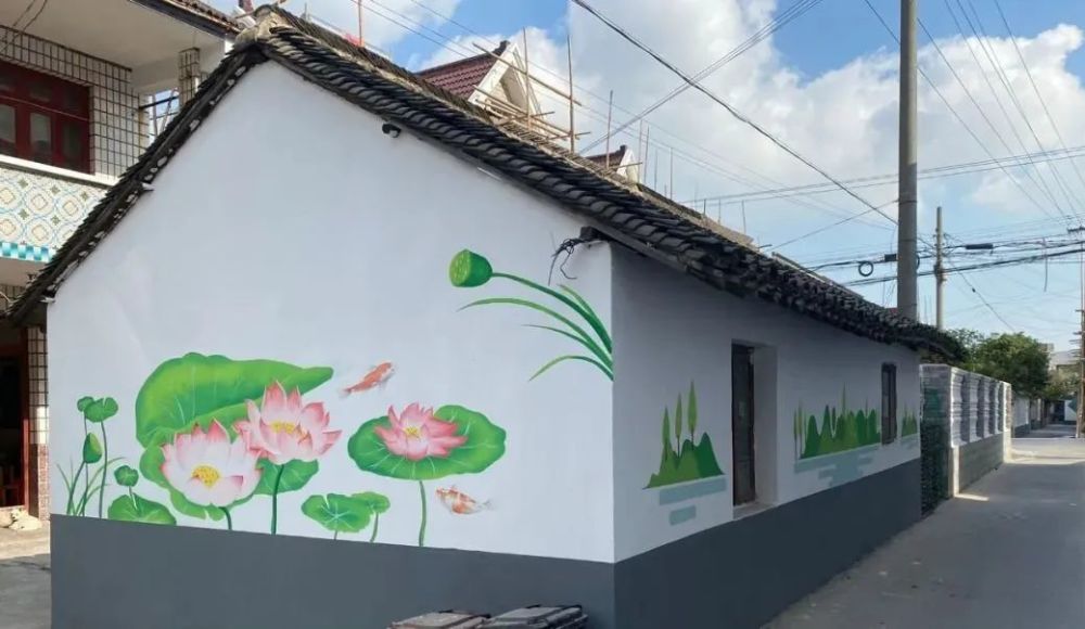 嘉定这样高颜值的墙绘一起去打卡吗