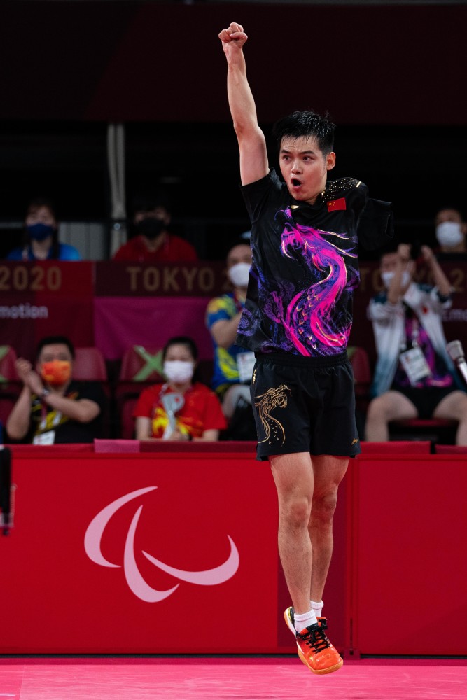 (东京残奥会)乒乓球——男子单打8级决赛:赵帅夺冠(2)