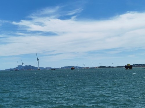 福清海坛海峡海上风电项目全部承台浇筑完成