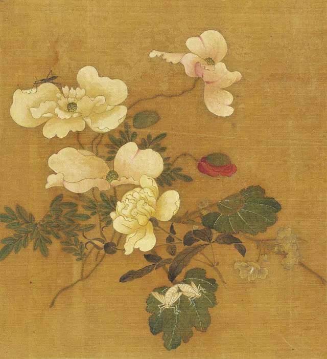 鉴赏元代王渊花卉草虫册欣赏