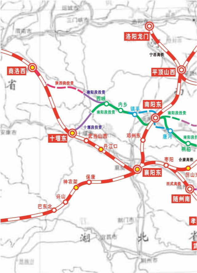 合康高铁(信阳市引入引出)枢纽线工程9.4版规划图