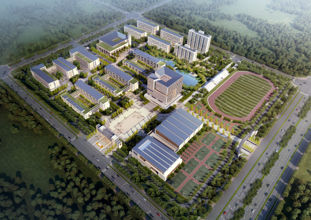 中建二局肥东二中新校区建设项目顺利主体结构封顶