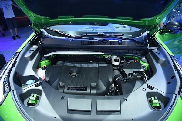 0td t5 evo涡轮增压发动机,匹配爱信第三代8at变速箱,发动机最大功率