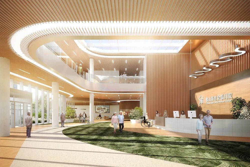 佛山新社会福利院设计呈现汇与福的字形组合