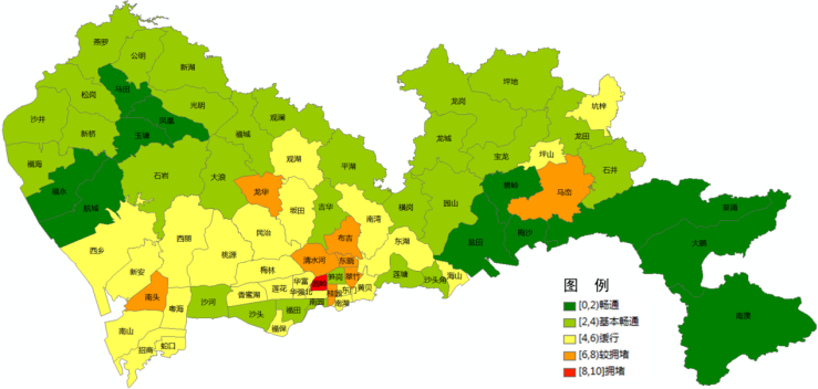开学堵要来了深圳有四区交通缓行多个街道拥堵明显