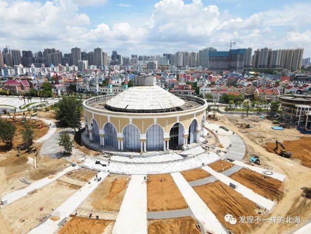 北海銀灘景區羅馬廣場的影視基地已經拆除改造