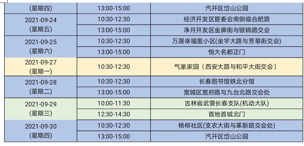 8 月 30 日,长春市图书馆公布了 9 月份流动图书馆的服务站点及服务