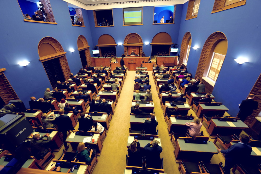 8月30日,在爱沙尼亚塔林,总统候选人阿拉尔·卡里斯在爱沙尼亚议会