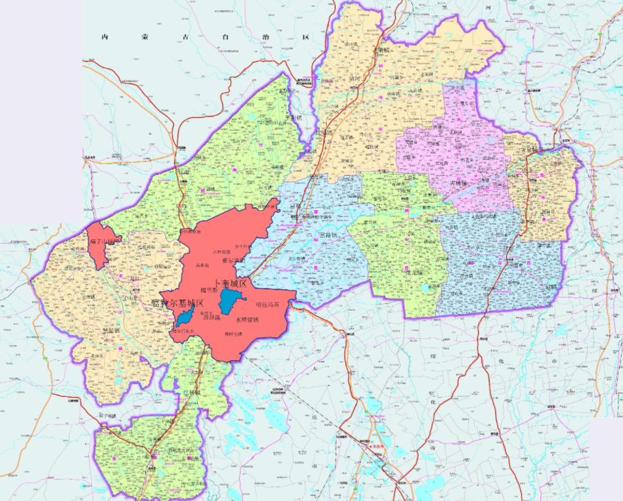 齐齐哈尔市地理位置图片