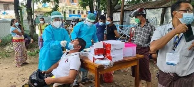 缅甸妙瓦底疫情图片