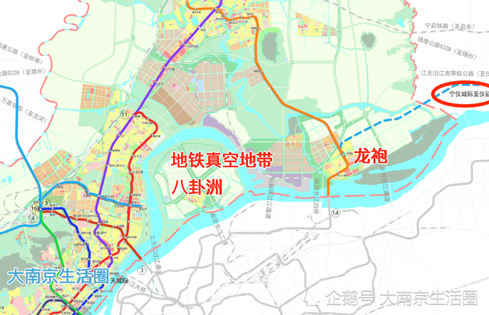 南京地铁15号线或东延至仪征