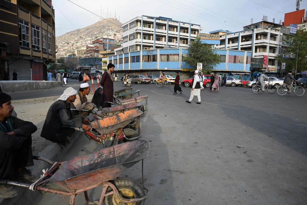 外代一线今日的喀布尔街头