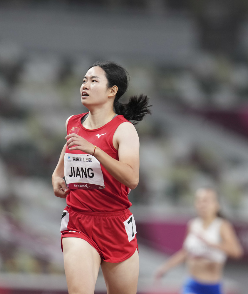 (东京残奥会)田径——蒋芬芬夺得女子400米t37级冠军(2)