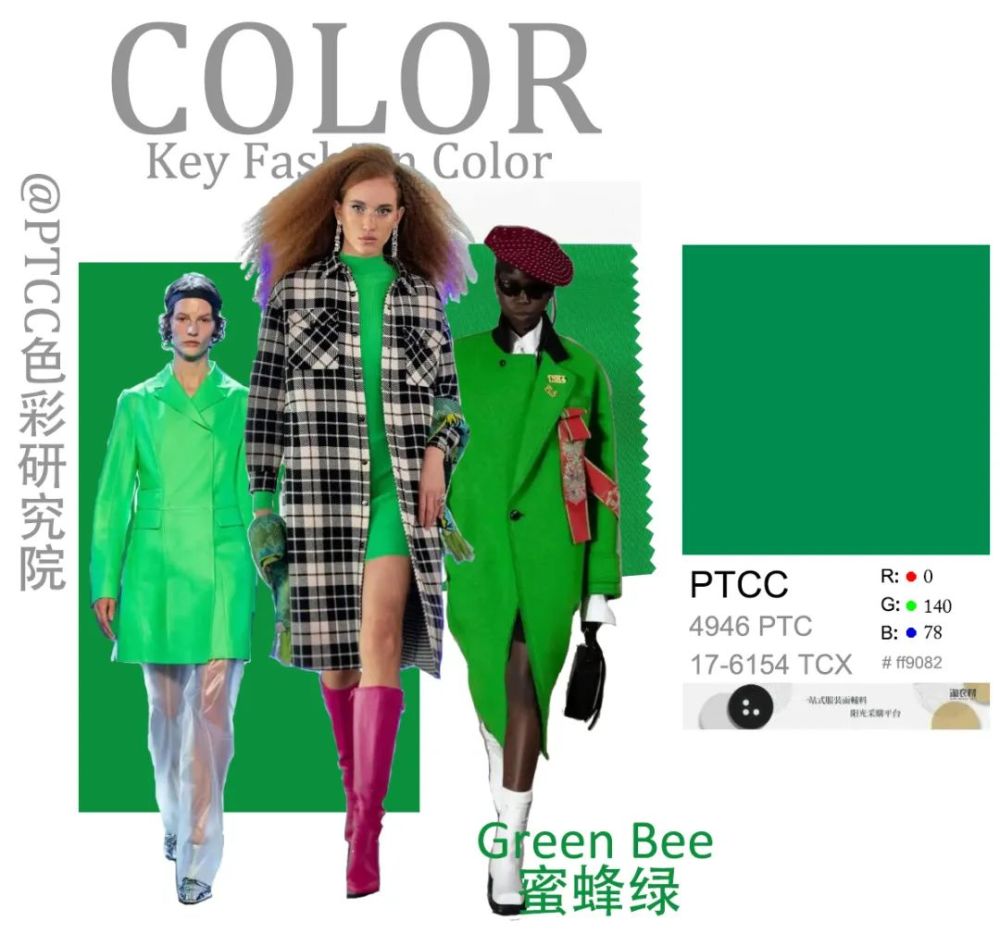 有个绿叫bv绿这个流行色太洗脑席圈整个时尚潮流圈