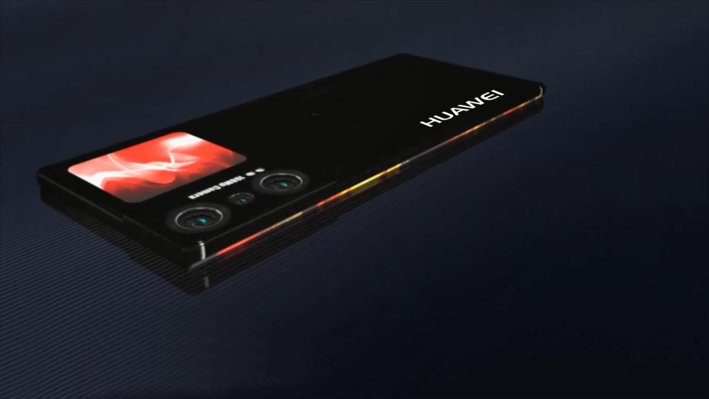 华为p60pro概念机67寸曲面真全屏2寸副屏配2颗超大光圈镜头