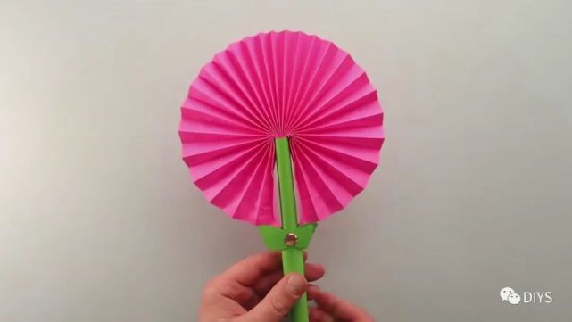 手工折纸简单又有创意的小扇子