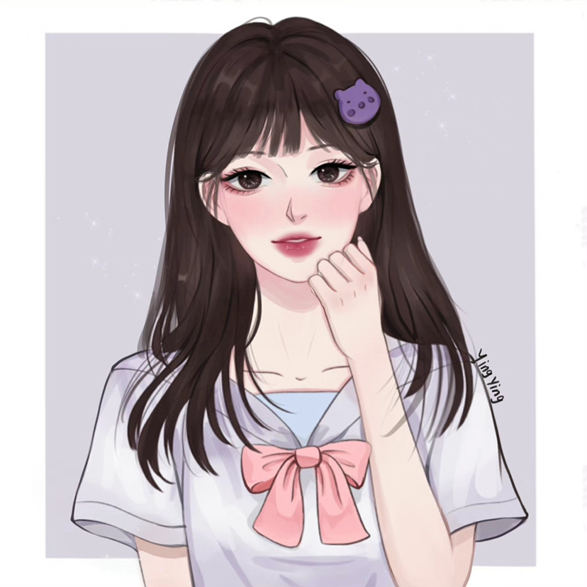 女生头像全网最好看插画女生头像合集