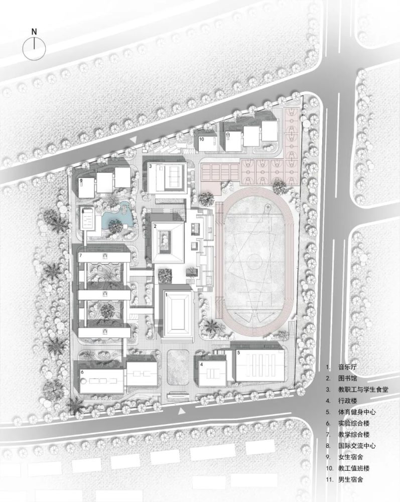 总平面图△ 核心区半地下室平面图△ 核心区一层平面图△ 核心区二