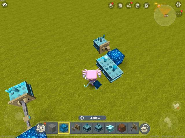 迷你世界:全自动门教学,无需手动操控,也可实现开关门