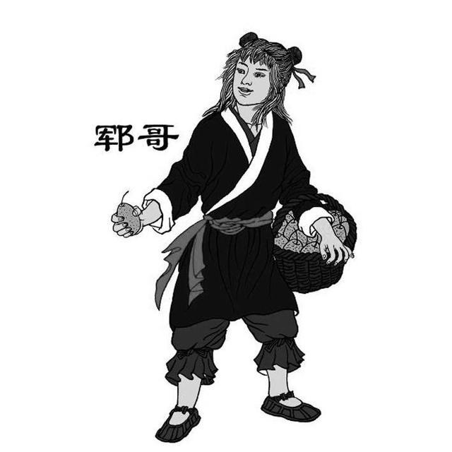 郓哥这个人物,表面看起来是个没啥心眼的小男孩,小小年纪就懂得自力更
