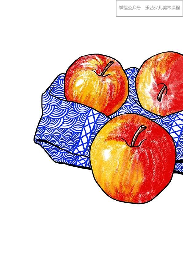 少儿美术课程分享秋天的果实之苹果