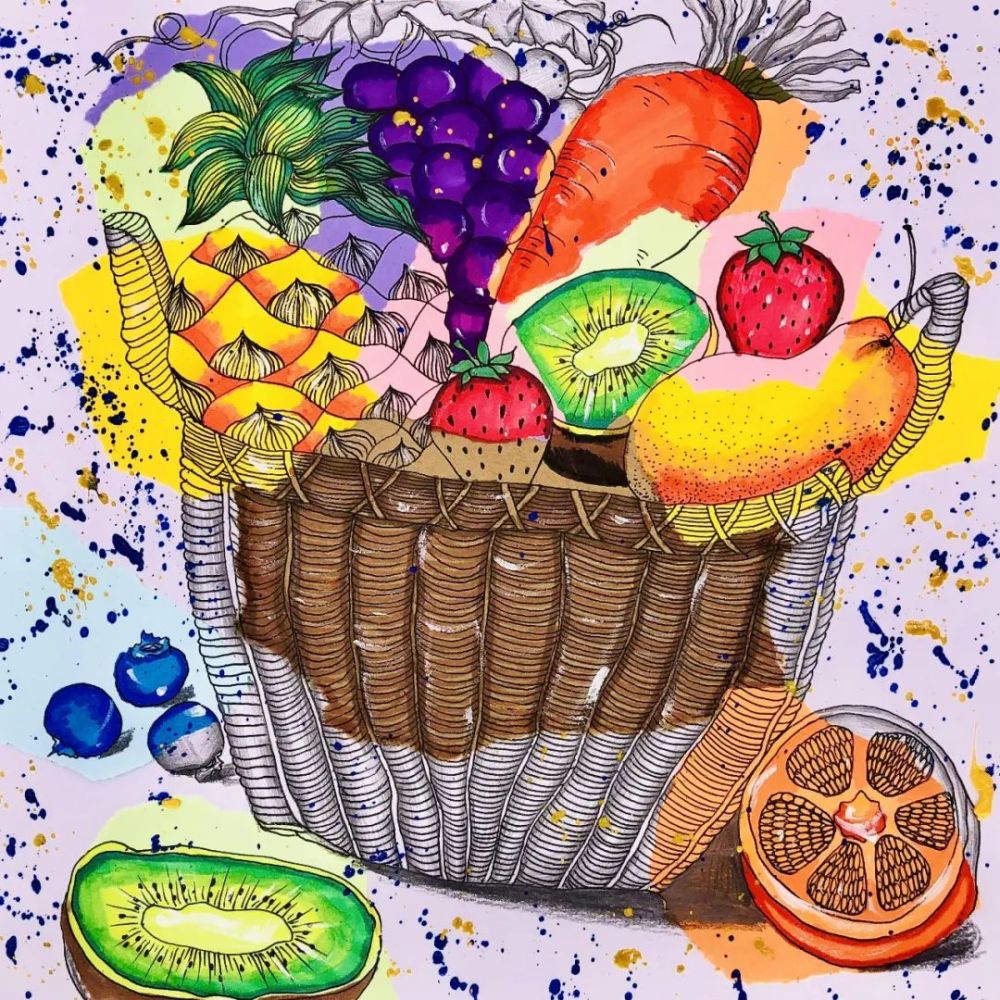 儿童画创意少儿美术线描画教程6例培养孩子的观察力和创造力