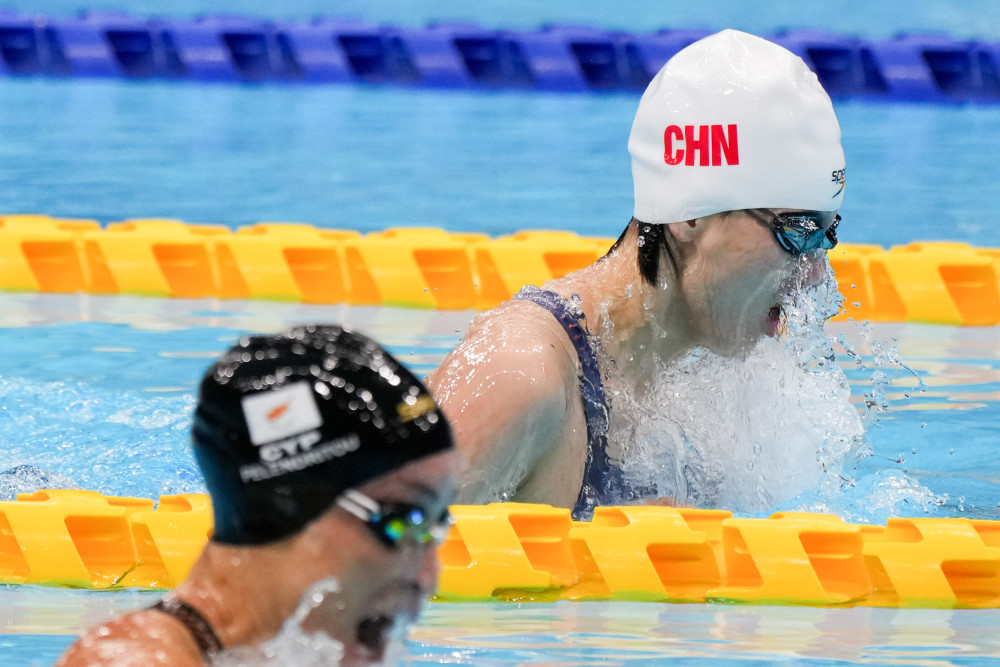 东京残奥会游泳马佳获女子100米蛙泳s11级亚军