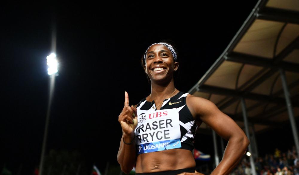 在田联钻石联赛洛桑站女子100米比赛中,东京奥运冠军,29岁牙买加名将