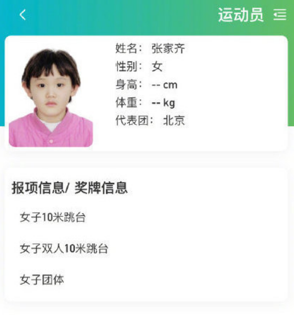 全运健儿证件照曝光，张家齐像宝宝，孙颖莎似假小子，全红婵太酷