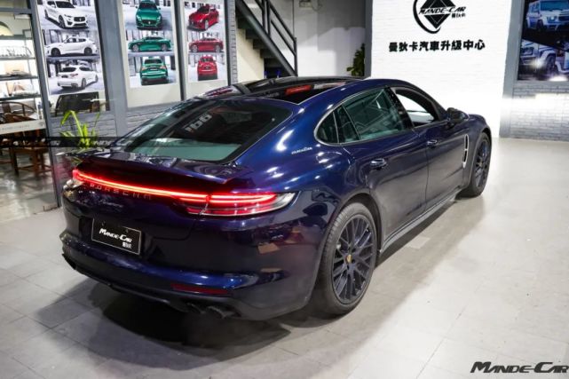 保时捷971 panamera 2.9t 升级 turbo三段升降式尾翼