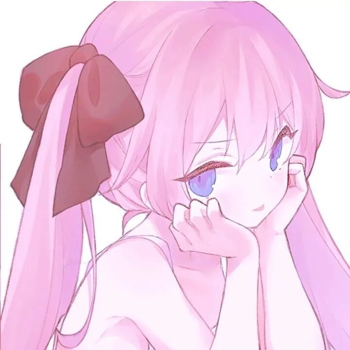 粉色少女心的动漫头像