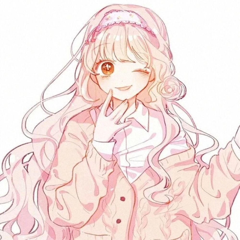 粉色少女心的动漫头像