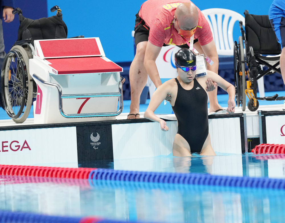 (东京残奥会)游泳——冯雅竹获女子50米仰泳s2级铜牌