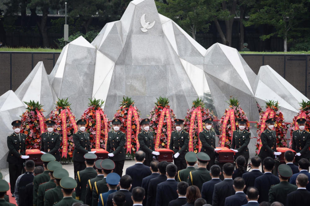 现场直击英雄归葬沈阳抗美援朝烈士陵园