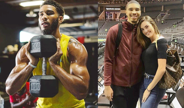 塔图姆晒女友近照白富美女友陪练手握上亿合同堪称人生赢家