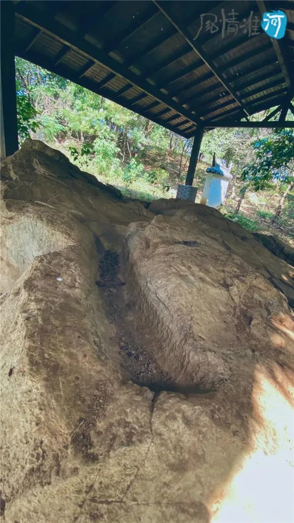美好安徽风情淮河八公山奇石盘点药碾石